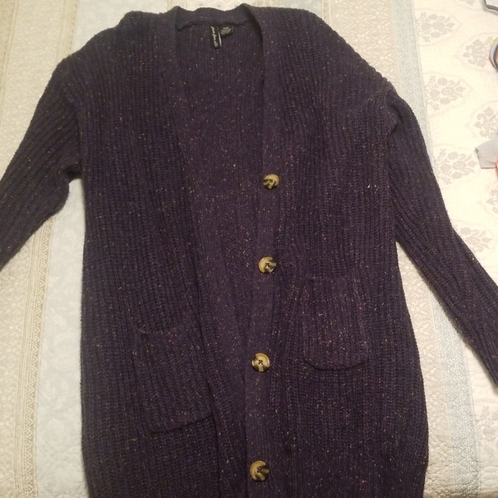 Oversized knit cardigan